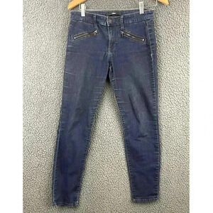 Else Women's Blue Denim Skinny Ankle Jeans Sz 27 Cotton Blend